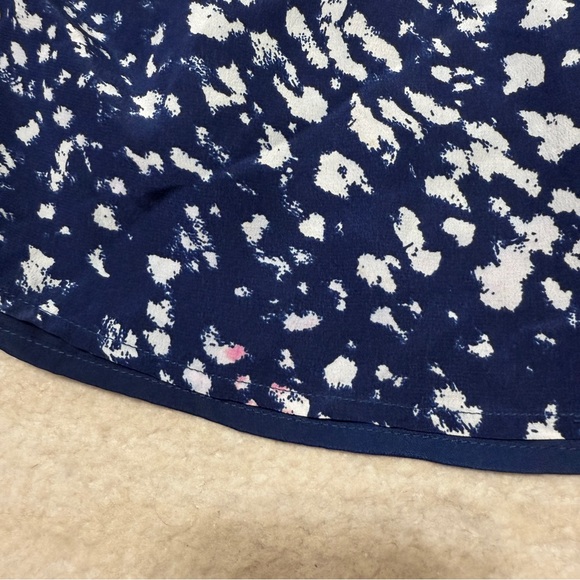 L'Agence Jane V-Neck Tank 100% Silk Camisole Blue White Size XS - Picture 9 of 11